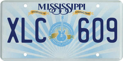 MS license plate XLC609