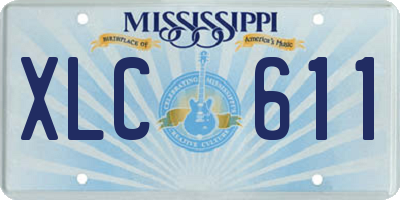 MS license plate XLC611