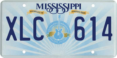 MS license plate XLC614