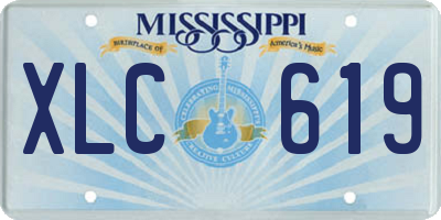 MS license plate XLC619