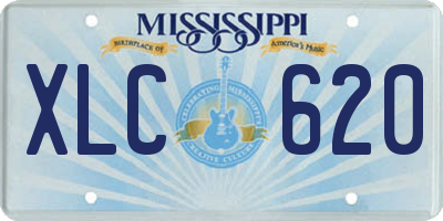 MS license plate XLC620