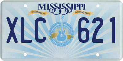 MS license plate XLC621