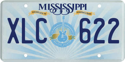 MS license plate XLC622