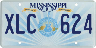 MS license plate XLC624