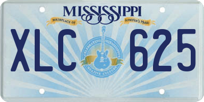 MS license plate XLC625