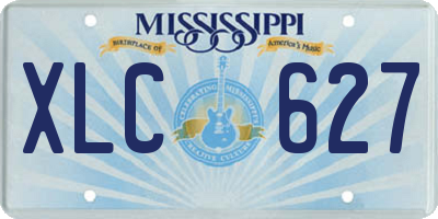 MS license plate XLC627