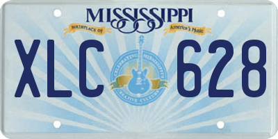MS license plate XLC628