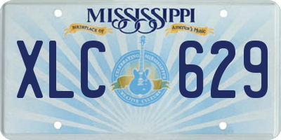 MS license plate XLC629