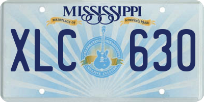 MS license plate XLC630