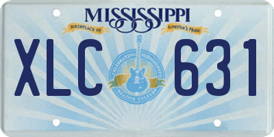 MS license plate XLC631