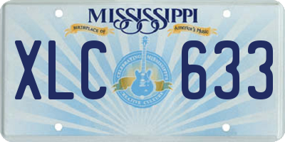 MS license plate XLC633