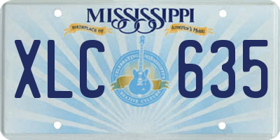 MS license plate XLC635