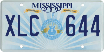 MS license plate XLC644