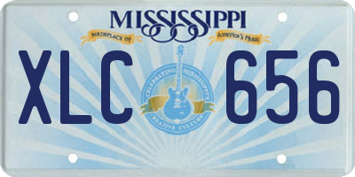 MS license plate XLC656