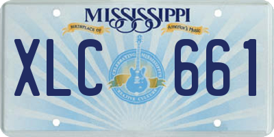 MS license plate XLC661