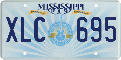 MS license plate XLC695