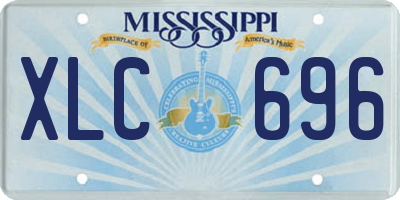 MS license plate XLC696