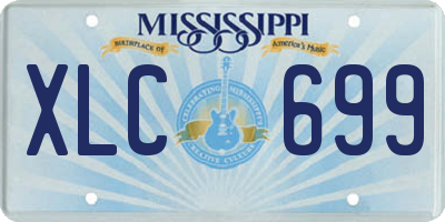 MS license plate XLC699