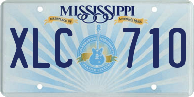MS license plate XLC710