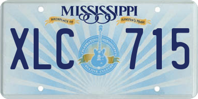 MS license plate XLC715