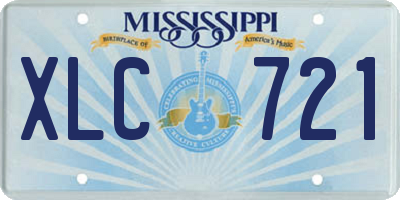 MS license plate XLC721