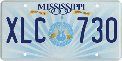 MS license plate XLC730