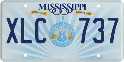 MS license plate XLC737