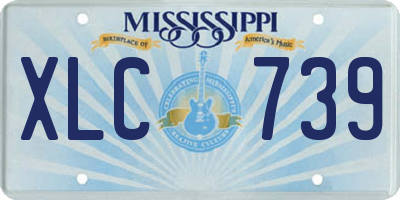 MS license plate XLC739
