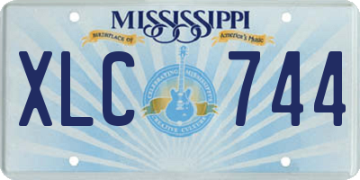 MS license plate XLC744