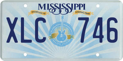 MS license plate XLC746