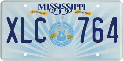 MS license plate XLC764