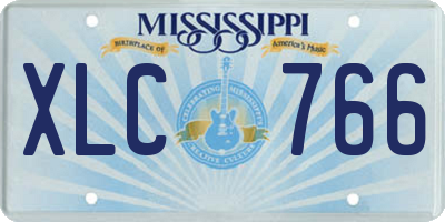 MS license plate XLC766