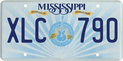 MS license plate XLC790