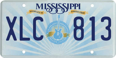 MS license plate XLC813