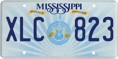 MS license plate XLC823