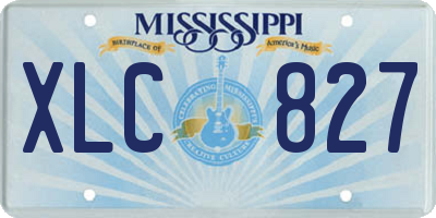 MS license plate XLC827