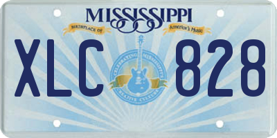 MS license plate XLC828