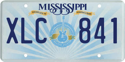 MS license plate XLC841