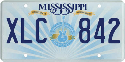 MS license plate XLC842