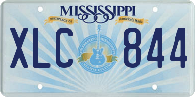 MS license plate XLC844