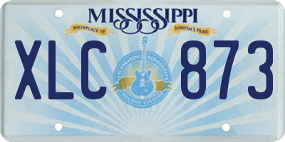 MS license plate XLC873