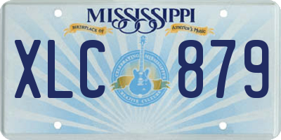 MS license plate XLC879