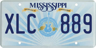 MS license plate XLC889