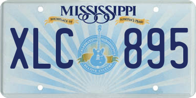 MS license plate XLC895