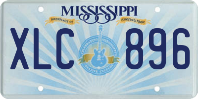 MS license plate XLC896