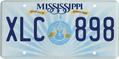 MS license plate XLC898