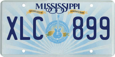 MS license plate XLC899