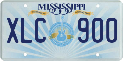 MS license plate XLC900