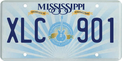 MS license plate XLC901