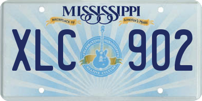 MS license plate XLC902